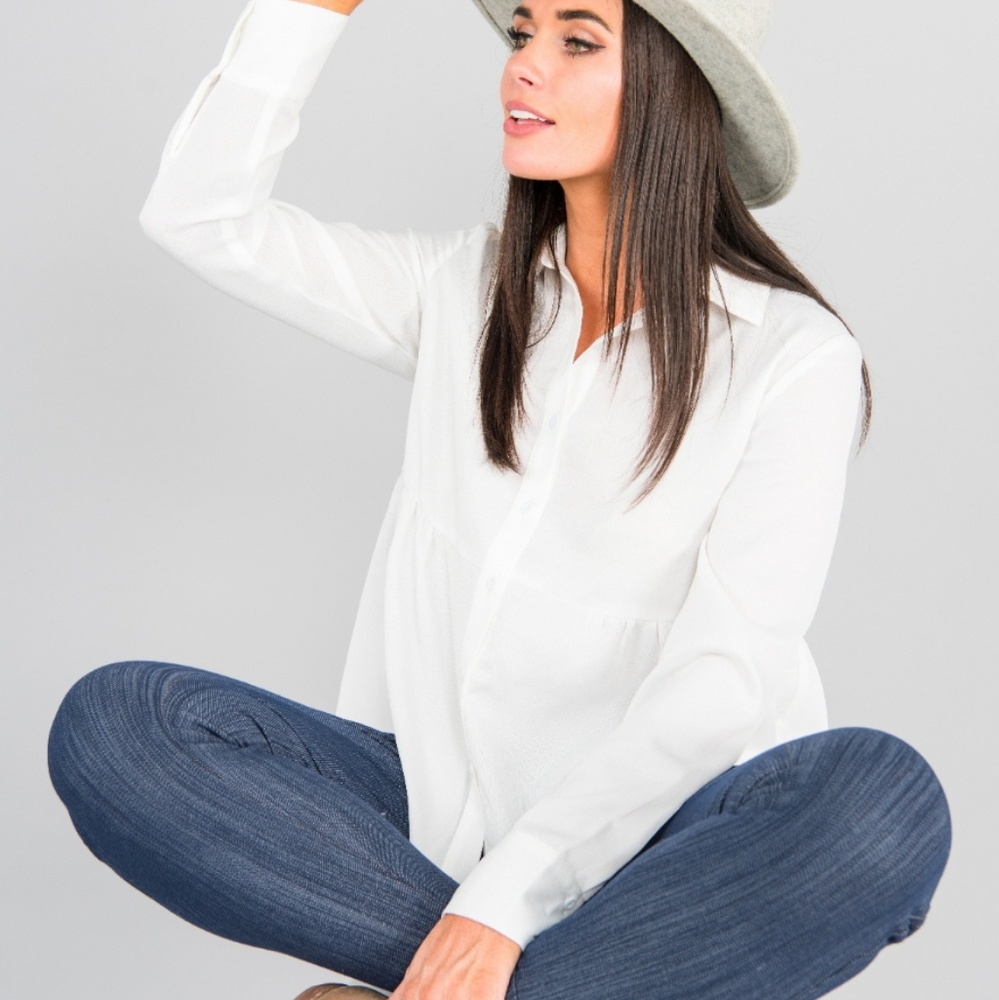 agnes & dora Button down top